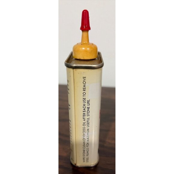 VTG Case XX Honing Oil 4fl.oz. Tin Dropper Cap Worlds Finest Cutlery Mfg - Picture 3 of 6